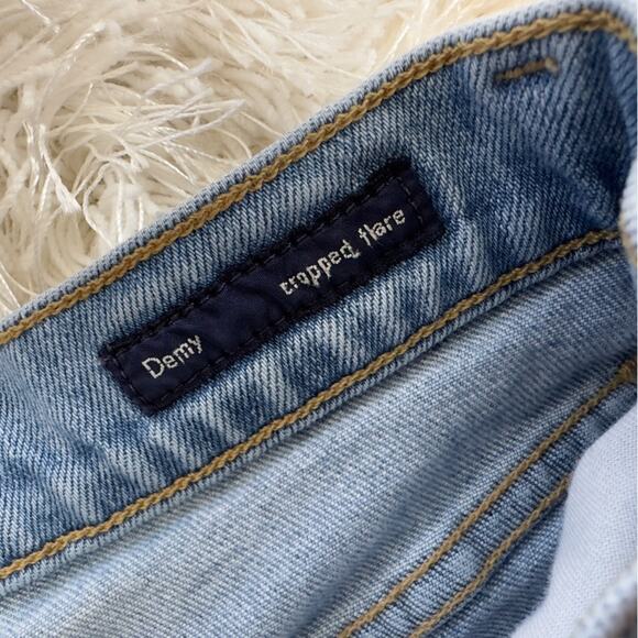 CITIZENS OF HUMANITY Demy Cropped Flare size 25 light wash distressed - Picture 12 of 14